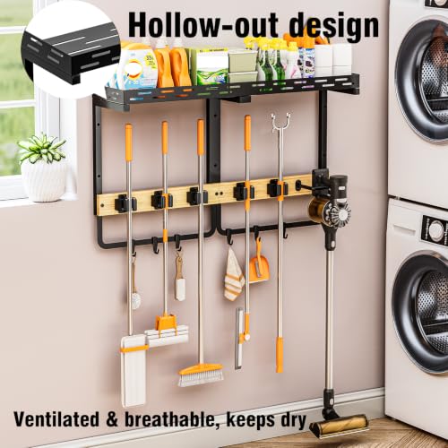 Broom and Mop Organizer Wall Hanging, Broom Hanger Holder - Image 6