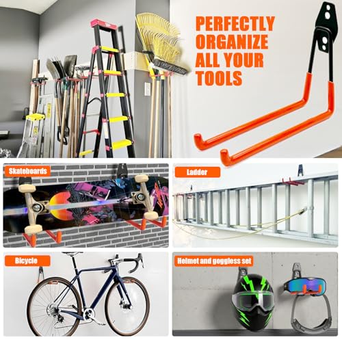 Heavy Duty Garage Storage Hooks 4 Pack Garage Tool | Garage Storage - Image 6