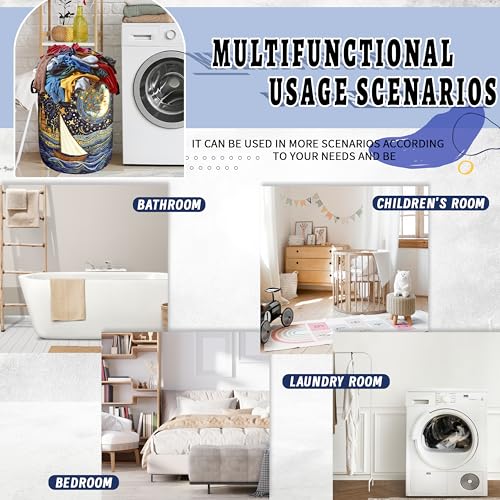 Moon Starry Sky Laundry Basket Oxford Cloth | Home Organization - Image 6