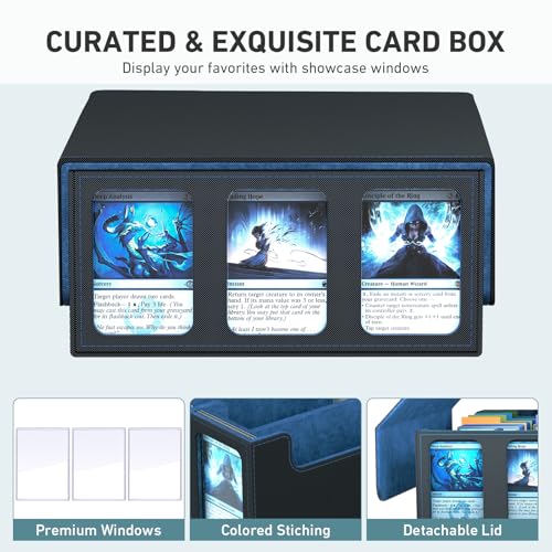 3-Row Trading Card Storage Box, Bulk Cards Case for 2400+ - Image 6
