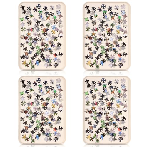 4 Pcs 15'' x 10.5' Extra Large Puzzle Sorting Trays - Image 2