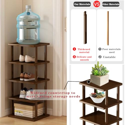 Vertical Shoe Rack - Tall Narrow Shoe Rack Organizer - Image 7