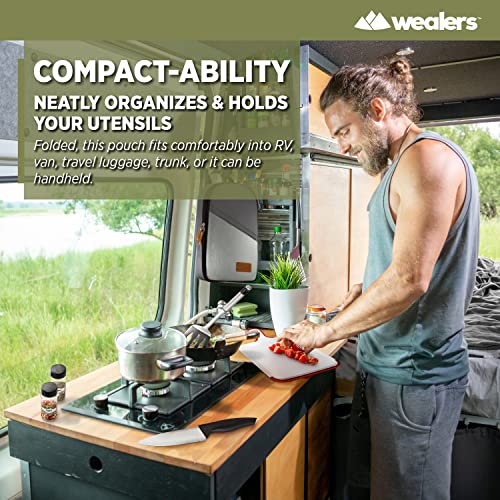 Wealers Camp Kitchen Cooking Utensil Set Travel Organizer - Image 7