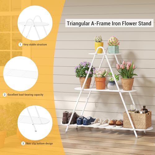 Storage Racks Plant Stand Indoor Outdoor Metal Plant Shoe - Image 4