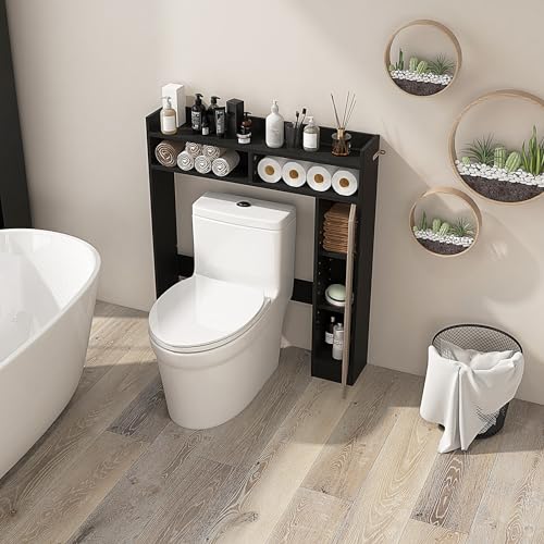 BECOMFORT 34.5" L Over the Toilet Storage Cabinet, Wooden - Image 5