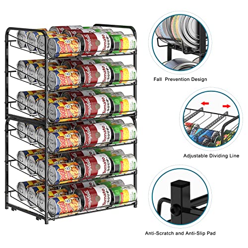BTY Can Organizer for Pantry Stackable 2 Pack, Can Storage - Image 5