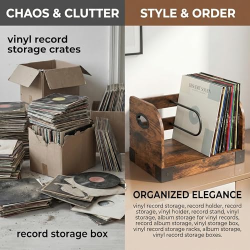 Vinyl Record Storage Rack for 65 LPs, Vinyl Record Album - Image 6