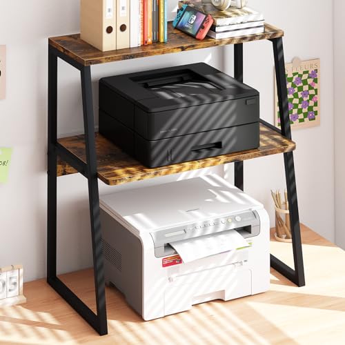 Arbuxzuy Printer Stand for Desk, Desktop Printer Shelf - Image 2