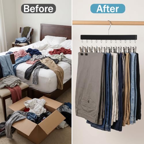 5Pcs Legging Organizer for Closet, Pants Hangers Holds 24 - Image 5