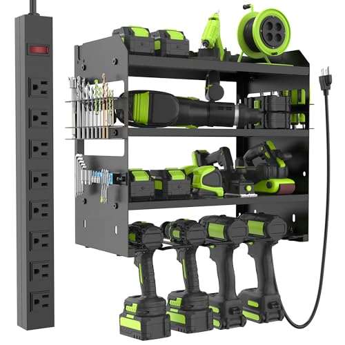 HUPBIPY Modular Power Tool Organizer Wall Mount Drill - Image 2