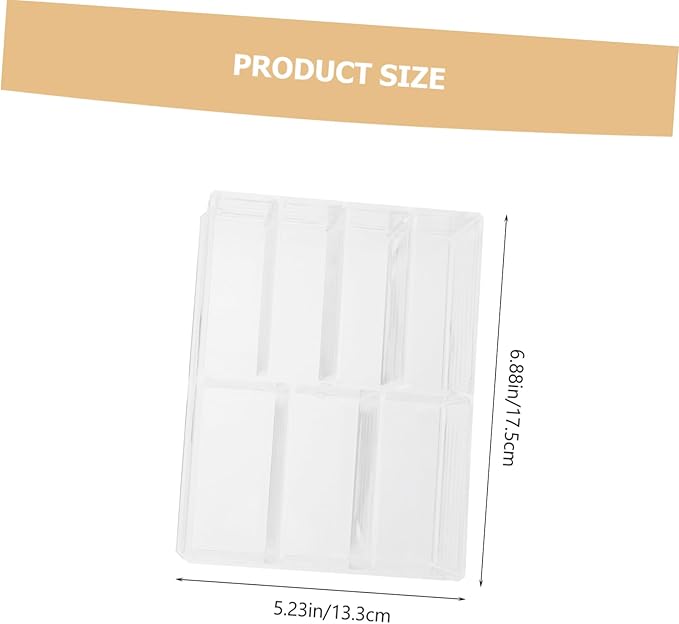Cabilock 2pcs Acrylic Makeup Storage Box Small Organizer for Cosmetics Countertop Makeup Rack