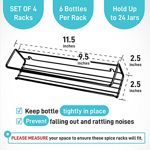 Spice Rack Wall Mounted 4 Tier – Space-Saving Kitchen - Image 5
