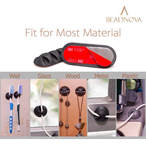 BEADNOVA Cable Clips Cord Organizer Cable Management Wire Cord - Image 6