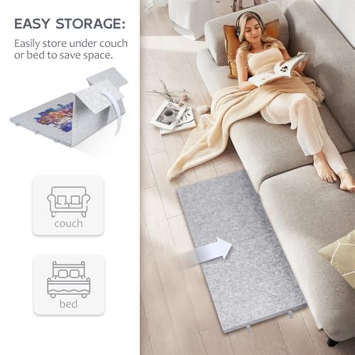 Lavievert 2000 Pieces Portable Jigsaw Puzzle Board with 6 - Image 7