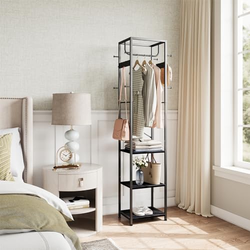 ELYKEN Coat Rack Freestanding, Hall Tree with 3 Shel | All Products - Image 5