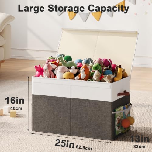 Large Toy Storage Box with Lid, Toy Chest Organizer Bin for Kids - Image 3