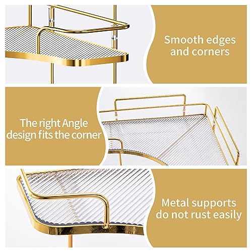 Seoneiro 2 Tier Corner Bathroom Counter Organizer, Cosmetic - Image 5