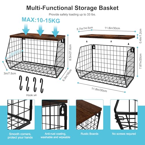 MSJGA Laundry Room Shelves, Wall Mounted Storage Bas | All Products - Image 4