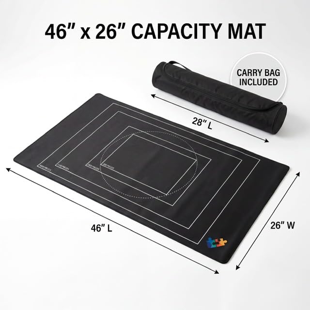 Rubber Puzzle Mat Roll Up - 46"x26" Jigsaw Puzzle Board - Image 3