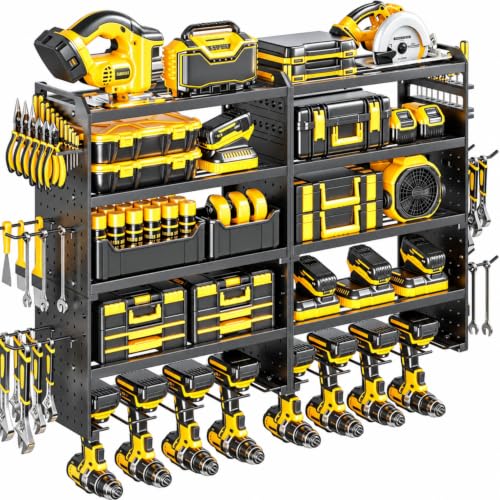 2 Pack Power Tool Organizer Wall Mount, 5‑Tier Garage | Garage Storage - Image 2