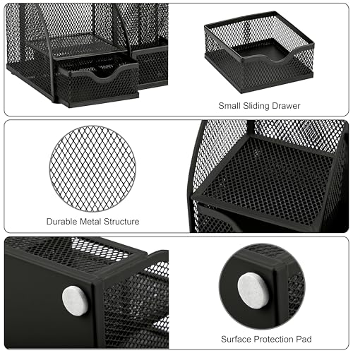 Exerz Desk Organizer 7 Compartment Pencil Holder Office Tidy - Image 7