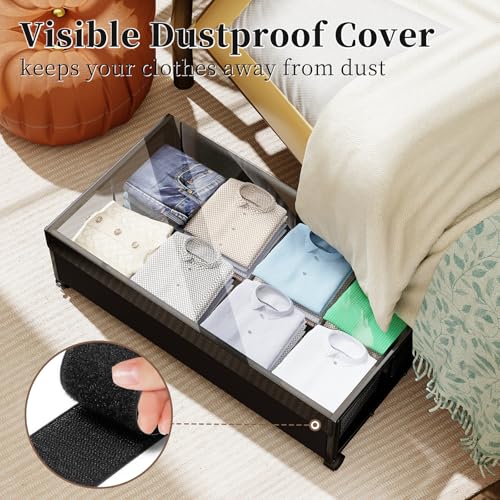 Simple Trending Under Bed Storage Containers with Wheels - Image 4