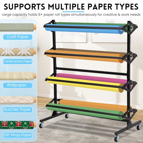 Large Paper Roll Dispenser Holder, Butcher Paper Roll Rack - Image 4
