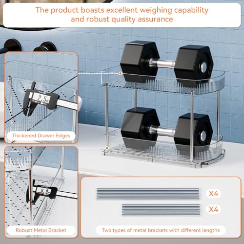 2 Pack Large Pull Out Bathroom Organizers and Storag | All Products - Image 7