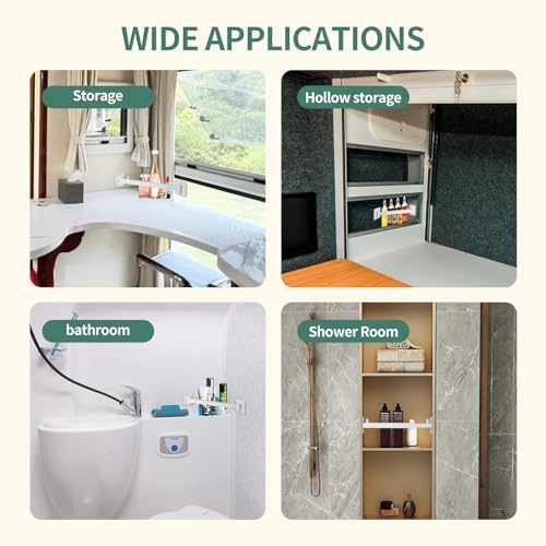 RV Shower Corner Storage Bar Kit - Adjustable Rod, W | All Products - Image 7