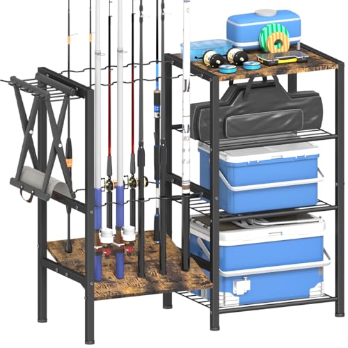 Fishing Rod Holders for Garage, Fishing Pole Holder Stand - Image 2