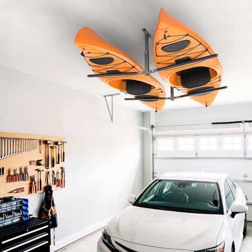 TORACK Heavy-Duty Ceiling Kayak Rack for Garage, Ceiling - Image 3