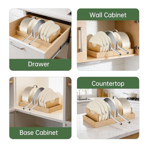 Pan Organizer Compatible with Caraway, Pots and Pans Organizer - Image 8