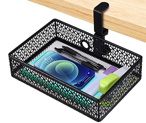ROSYLINE Under Desk Storage Basket Hanging Drawer Tray - Image 2