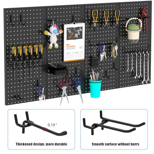 157 PCS Extra Thick Pegboard Hook Set, Metal Pegboard - Image 7
