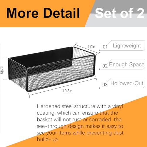 WUWEOT 2 Pack Magnetic Basket Fridge Side Organizers - Image 3