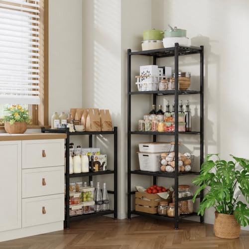 Storage Shelves, 5-Tier Metal Shelving Unit with Leveling Feet - Image 3