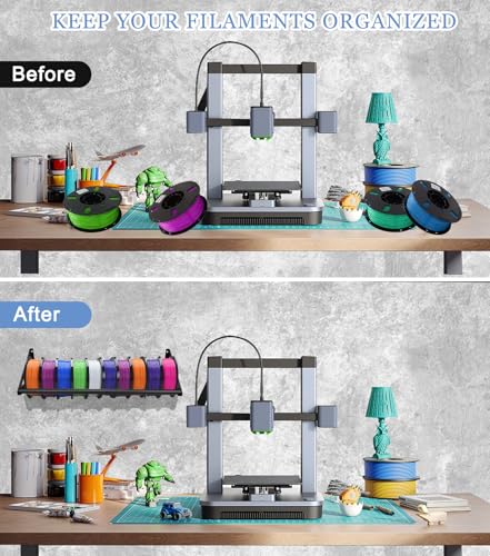 2 Tier Wall Mount Filament Storage Rack Holds 20 Rolls 1KG - Image 5