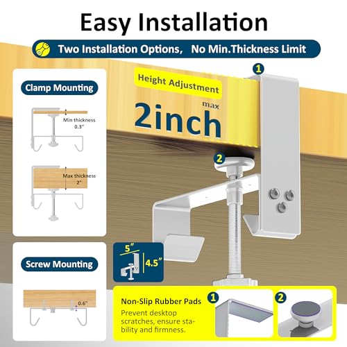 28" Small Under Desk Cable Management Tray No Drill | Cable Management - Image 4