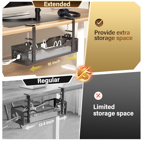 Under Desk Cable Management Large, Cinati 16" Cable | Cable Management - Image 4