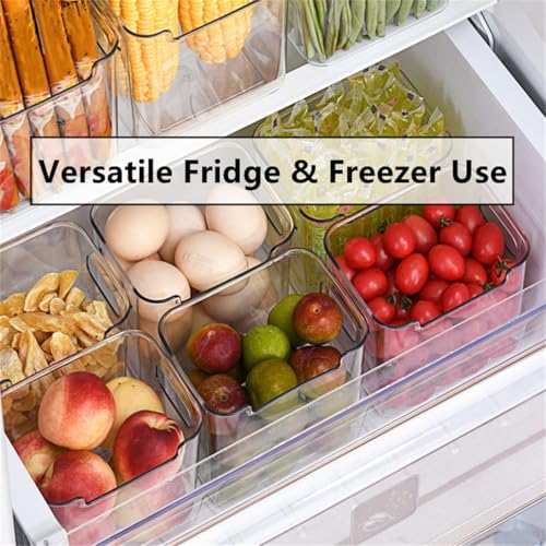 Clear Crystal Freezer Storage Bins - S/L Plastic Storage Bins - Image 7