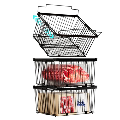 Large Freezer Organizer Bins for 5 to 9 Cu.Ft,Leak-Proof Bottom，3 - Image 2