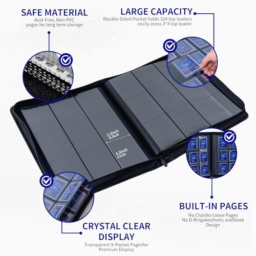 Toploader Binder Holds 324 Toploaders - 20 Toploaders - Image 7