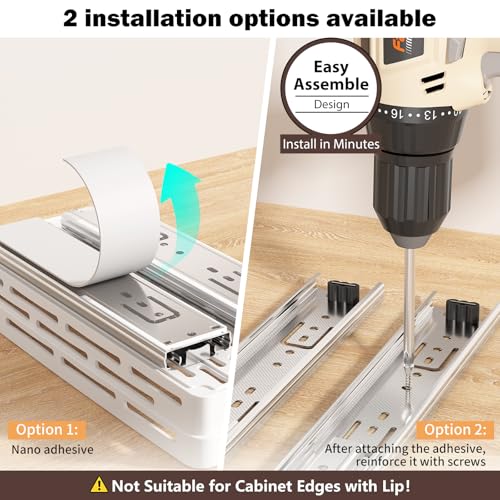 Pull Out Spice Rack Organizer for Cabinet, 3 Packs S | All Products - Image 5