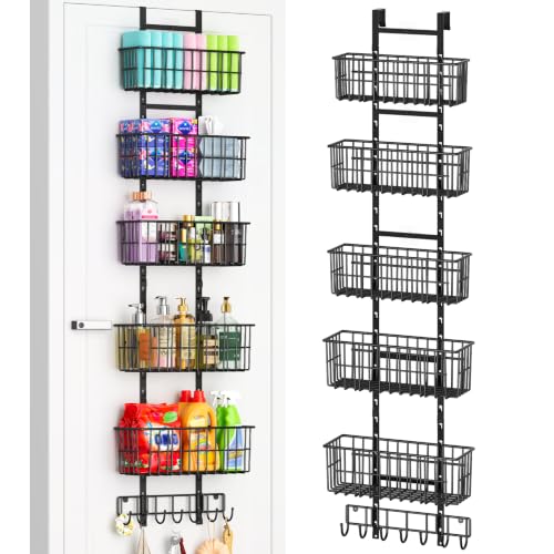Hongtamoya Adjustable Over the Door Organizer, Metal Hanging Door - Image 2