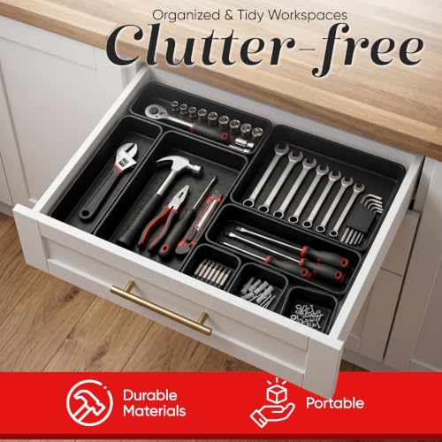 Interlocking Drawer Organizer Bins 8 Pcs, Desk Drawer Organizer - Image 6