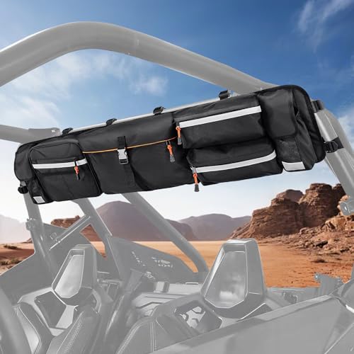 UTV Roll Cage Organizer, Upgrade Cargo Rear Storage Bag - Image 2