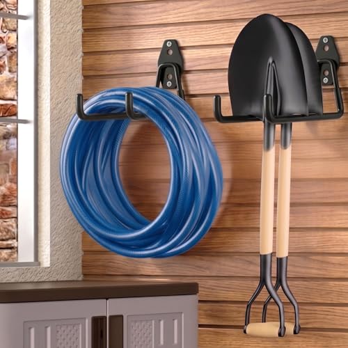 Garage Hooks Heavy Duty, 4 Pack Large 7.5 Inch Ladder Hooks Black - Image 3