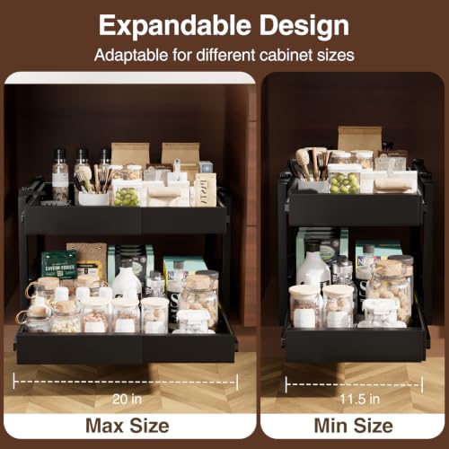 2-Tier Expandable Pull out Cabinet | Home Organization - Image 4