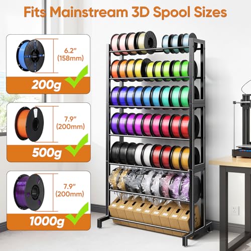 3D Printer Filament Storage Rack 7-Tier, Multi-Layer - Image 4