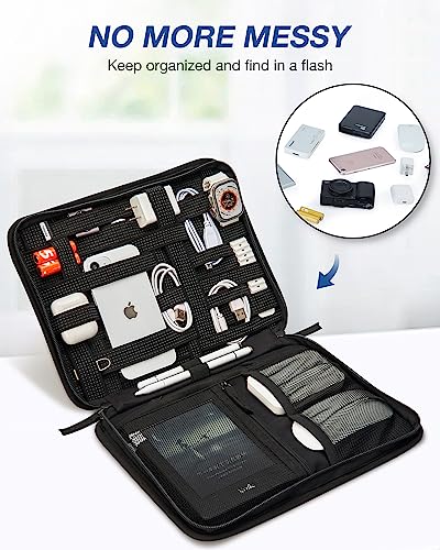 BAGSMART Water-Resistant Tech Organizer Bag for Electronics - Image 3